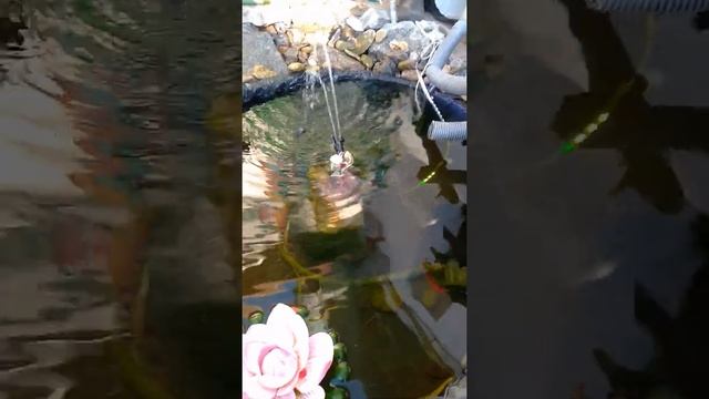 Фонтан из покрышки своими руками.