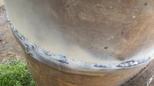 котёл в баню из трубы готов