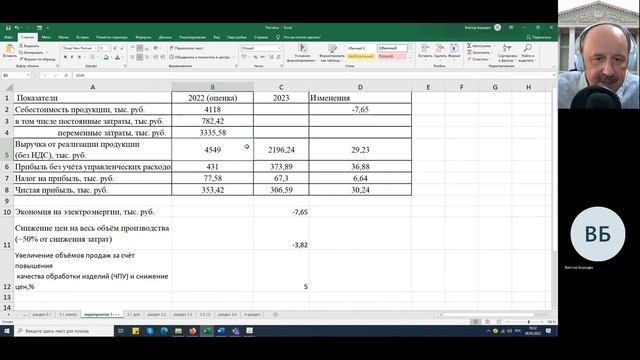 Мозговой штурм при расчете эффективности мероприятий в ДР по специальности "Экономика+" смотреть онлайн