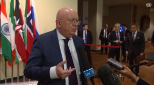 ? (Английский язык) Василий Небензя об угрозах международному миру и безопасности (27.10.2022)