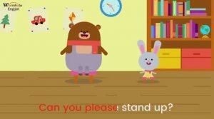 Английский для детей Игра Can You Stand Up