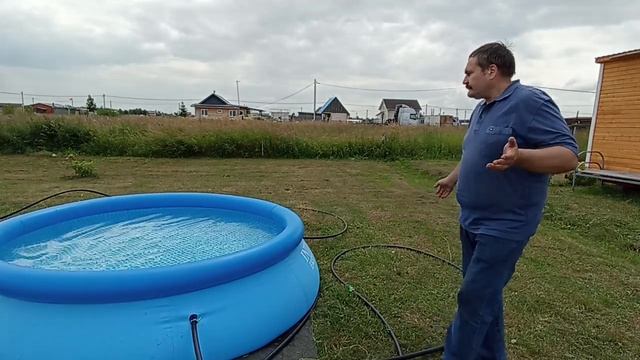 Незатратный способ быстро нагреть воду в бассейне