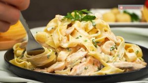 Каждая хозяйка должна знать этот рецепт пасты с куриной грудкой в соусе