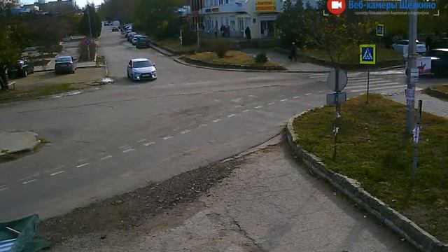 Перекрёсток в Щёлкино, 07.11.2016 - time-lapse с камеры 2 смотреть онлайн