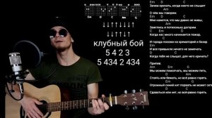 ЛЮМЕН - ГОРЕТЬ БЕЗ БАРРЭ на гитаре разбор, аккорды, cover