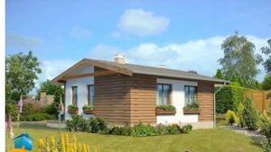 Проект одноэтажного дома 42 квадратных метров (№-212)