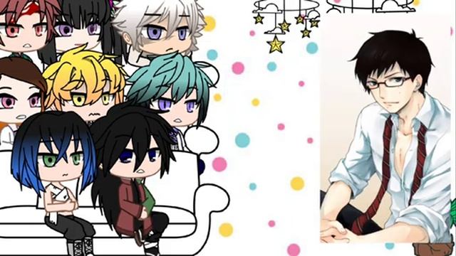 Реакция Крд на Синий Экзорцист | Demon Slayer react to Blue Exorcist