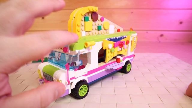 Конструктор Пиццерия на Колесах Фудтрак аналог Лего китайский Qman для девочек смотреть онлайн