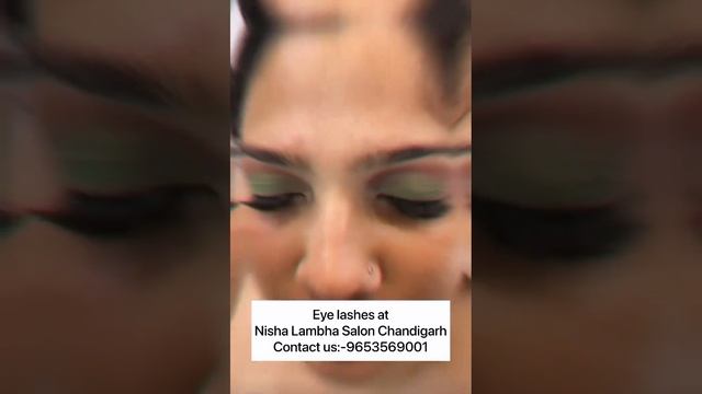 Eye lashes at Nisha Lambha Salon Chandigarh