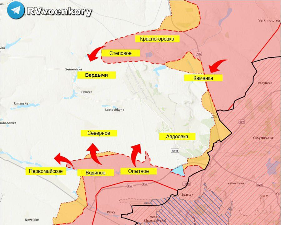 Карта боев в марьинке