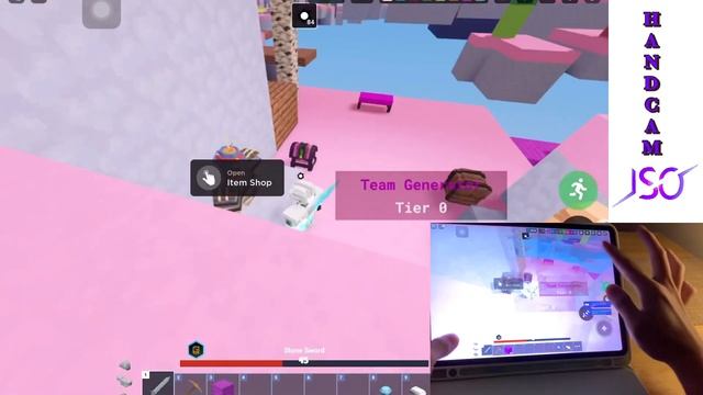 Mobile Handcam Using Evelyn Kit (Roblox Bedwars) смотреть онлайн