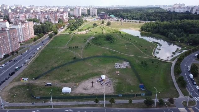Молебен перед началом возведения храма преп. Гавриила Самтаврийского в г. Минске - 25 июля, 2021 го смотреть онлайн