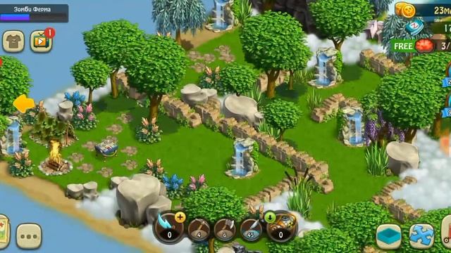 Zombie Castaways! Зомби ферма! Остров Водопадов! смотреть онлайн