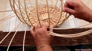 Плетение НАПОЛЬНОЙ ВАЗЫ из ивового прута, или как сплести вазу несложными приёмами.