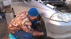 ремонт тормозной системы Honda Odyssey 2 WD F23A RA6
