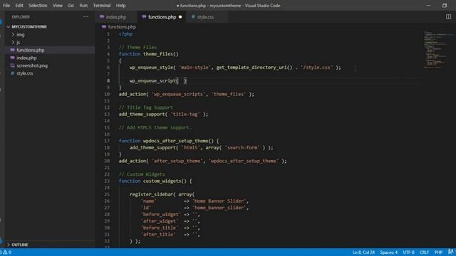 021 Creating Banner Slideshow | WordPress Theme Development Course With Bootstrap 5 And PHP