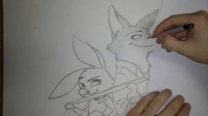 How to draw Nick Wilde and Judy Hopps from Zootopia /Как нарисовать Ника и Джуди из Зверополиса