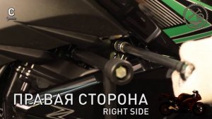 KAWASAKI Z250, Z300 Установка защитных дуг. Артикул 44001