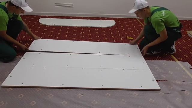 Гостиная РОЗА. Как собрать 4-дверную витрину. смотреть онлайн