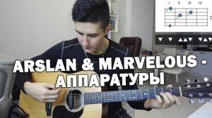 Как играть: Arslan, Marvelous - Аппаратуры НА ГИТАРЕ (аккорды, бой)