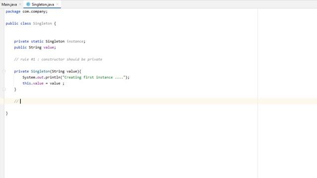 Singleton Design Pattern in Java