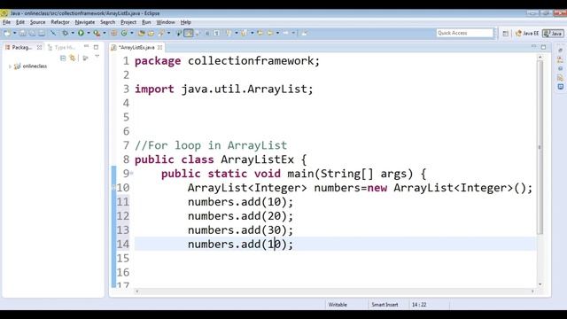 for loop in ArrayList in Java | Java for loop with an ArrayList | ArrayList in Java