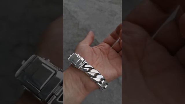 Серебряный браслет мужской Панцирь 260гр.