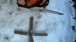 Запуск бензопилы Штиль 180.