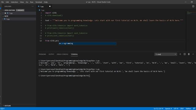 Python NLTK Tutorial 1 - Getting started with NLTK смотреть онлайн