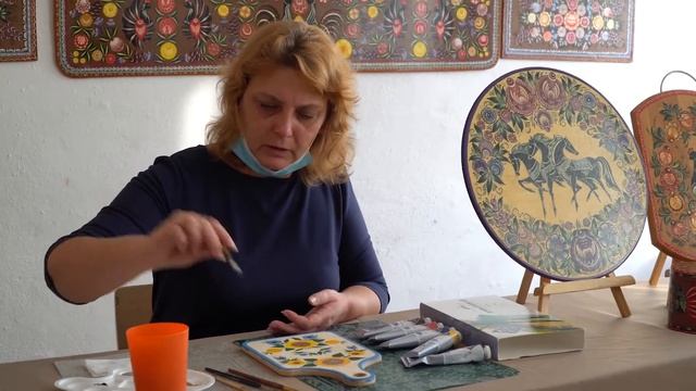 Григорук С. Н. Мастер-класс по Городецкой росписи смотреть онлайн