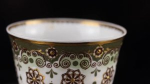 КОФЕЙНОЕ ТРИО "МАРИАННА", ТОНКОСТЕННЫЙ ФАРФОР, РИГА