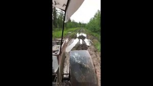 Каракат по болоту, дорога под водой!