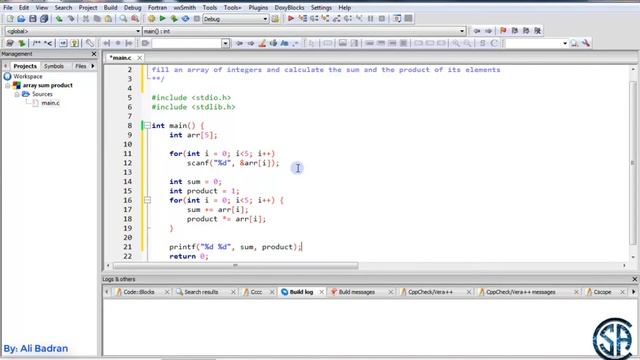 Addition and Multiplication of One Dimensional Array Elements in C Language || ✅✅✅✅✅????????