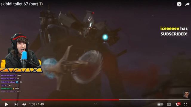 KREEKCRAFT REACTS TO SKIBIDI TOILET 67 смотреть онлайн