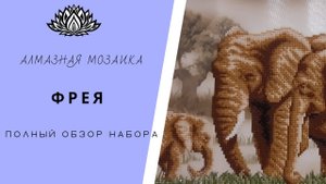 Алмазная мозаика от Фреи. "Семейство на прогулке"  Частичная выкладка. Полный обзор.