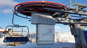 4-х кресельная канатная дорога. 3008 м. Домбай.