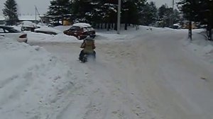 детский снегоход (буран) своими руками, мини снегоход