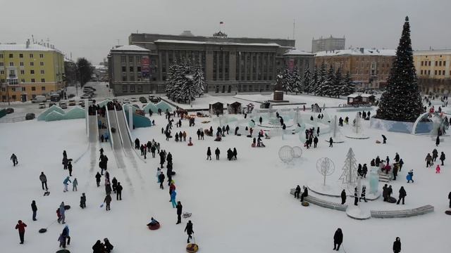 Зимняя аэросъёмка в Кирове