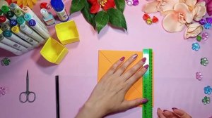 Как сделать оригами органайзер коробочку из бумаги А4