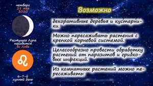 [28 мая 2020] Лунный посевной календарь огородника-садовода