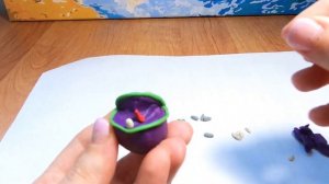 Зубастик из пластилина/лепка героев игры растения против зомби