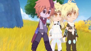 ~ Смотрите какая живописная гагарка летит! ~  Геншин импакт / Гача клуб / Шип Тарталья и Люмин