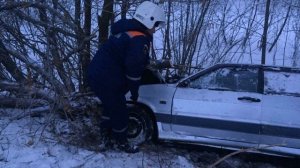 В селе Натальино ВАЗ вылетел в кювет