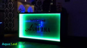 Барный столик с эффектом бесконечности