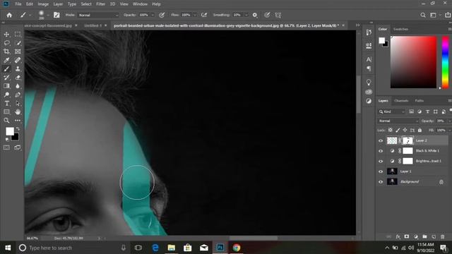 Glow Effect-Photoshop tutorial | Glowing effect | Creat Glow effect | VISION STUDIO