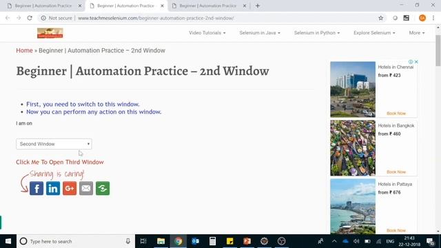 10. How to handle Popup Windows in Selenium? Switch by using window handle or page title