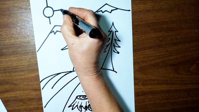 How To Draw Landscape | How To Draw Nature | Bo'g'irsoq Rasmini Chizish | Manzara Chizish.