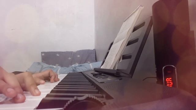 Watashi no Uso (short piano cover featuring my cat boss) смотреть онлайн