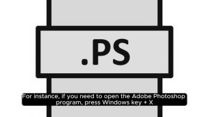 The Windows key + X