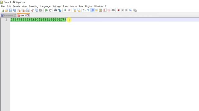 ASCII to HEX and HEX to ASCII Conversion in Notepad++